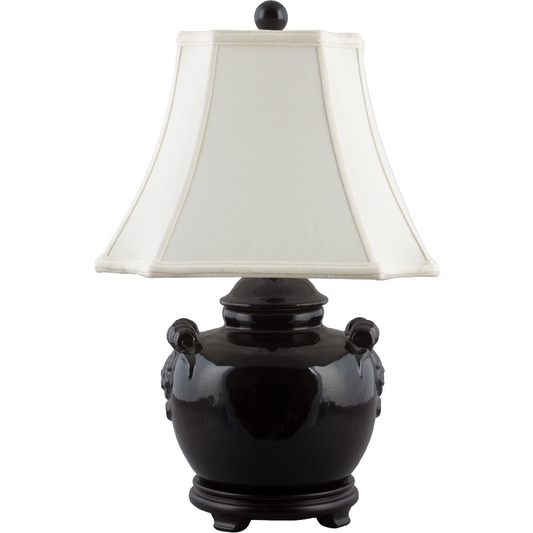 Black Pumpkin Jar Lamp