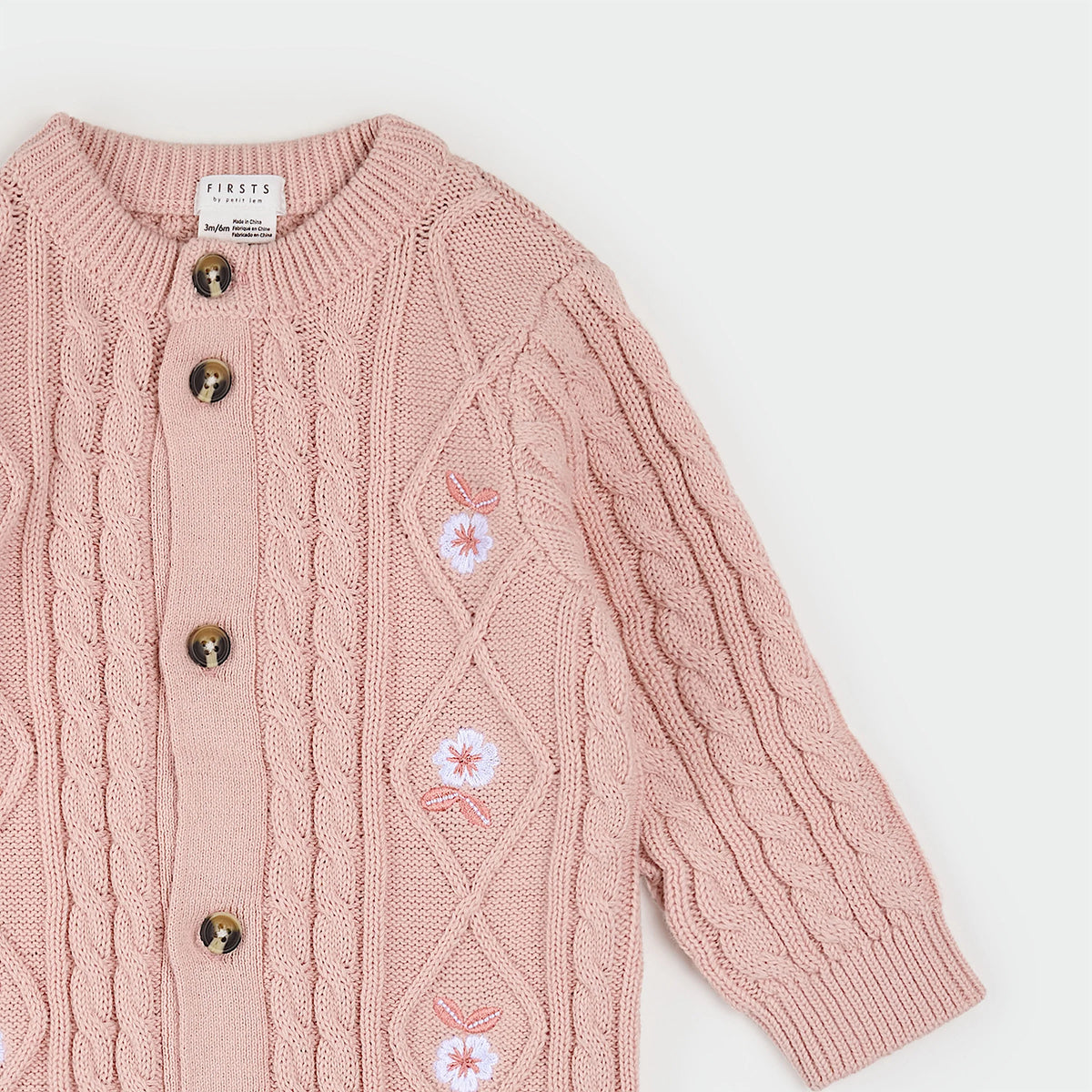 Petit Lem Farm Floral Sweater Knit Playsuit