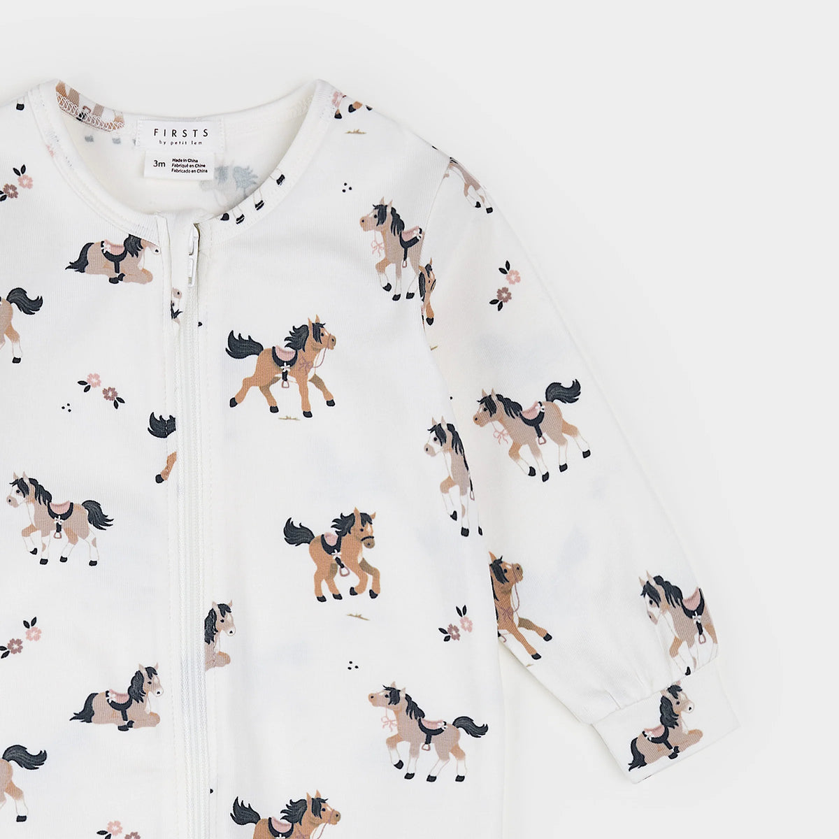 Petit Lem Pony Print LunaKnit Sleeper