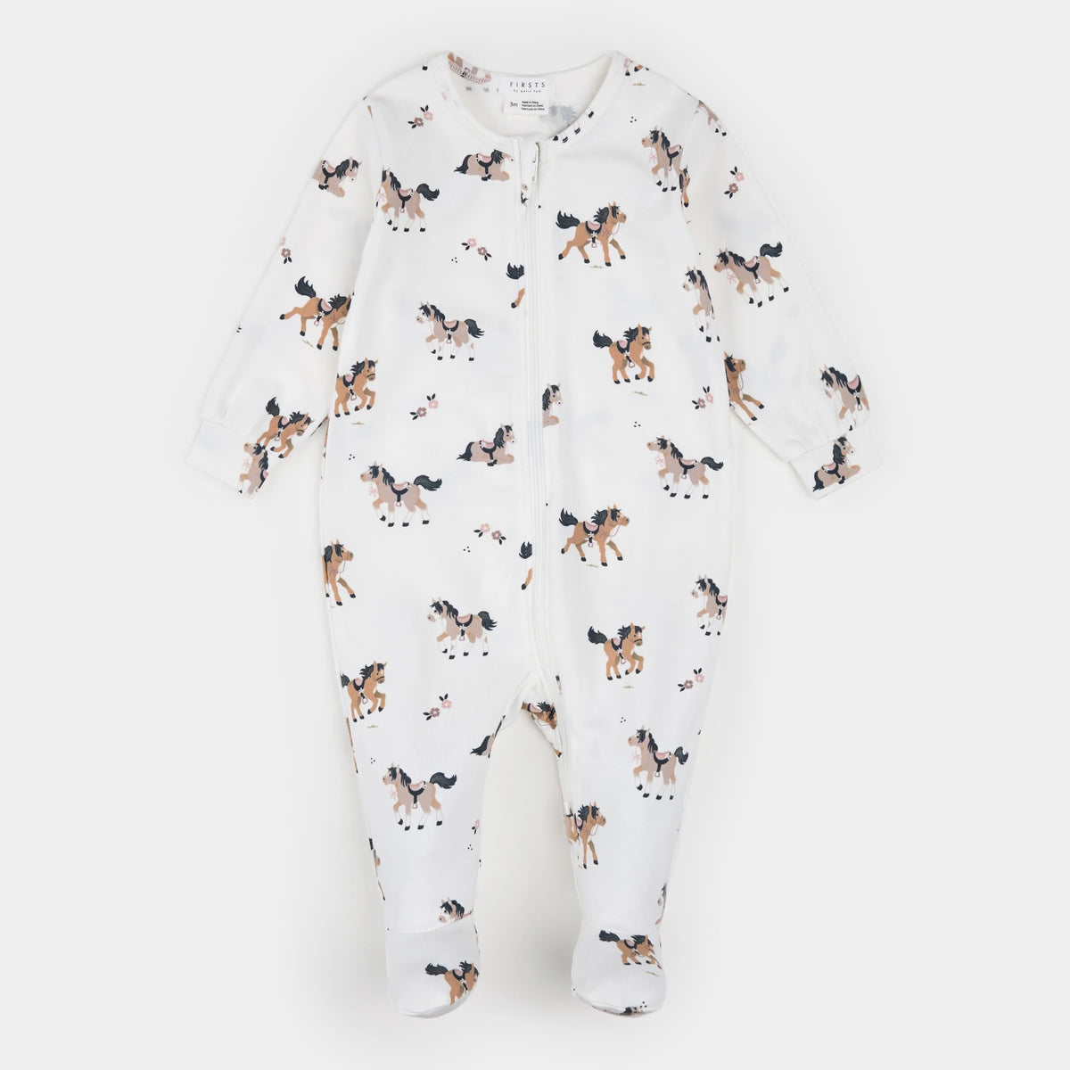 Petit Lem Pony Print LunaKnit Sleeper