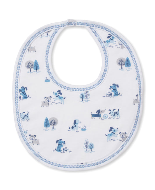 Kissy Kissy Puppy Park Fun Bib Blue