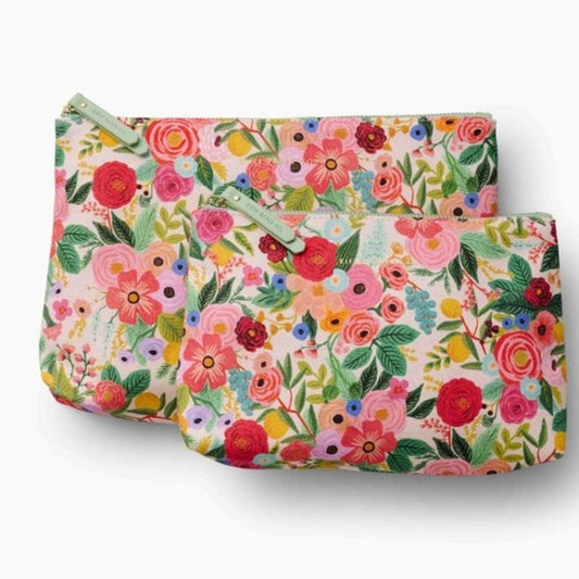 Rifle Paper Garden Party Zippered Pouch Set