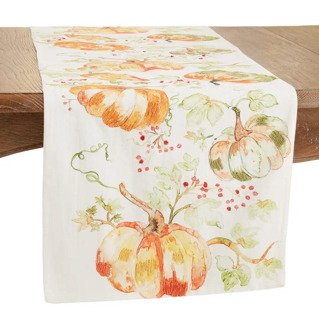 Saro Pumpkin Table Runner