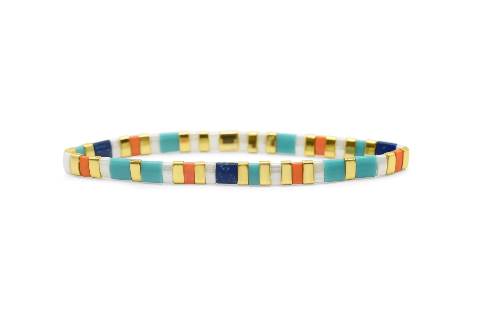 Skylar Paige Morse Code beaded bracelet packaging with 'believe' message on a white card