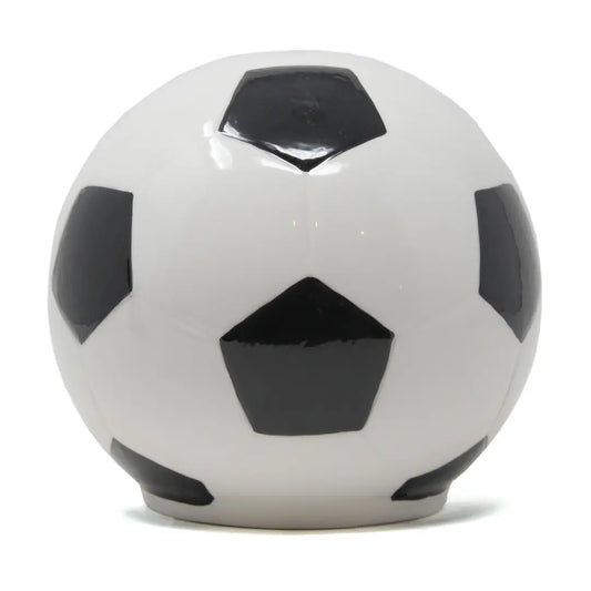 ceramic soccer ball piggy bank