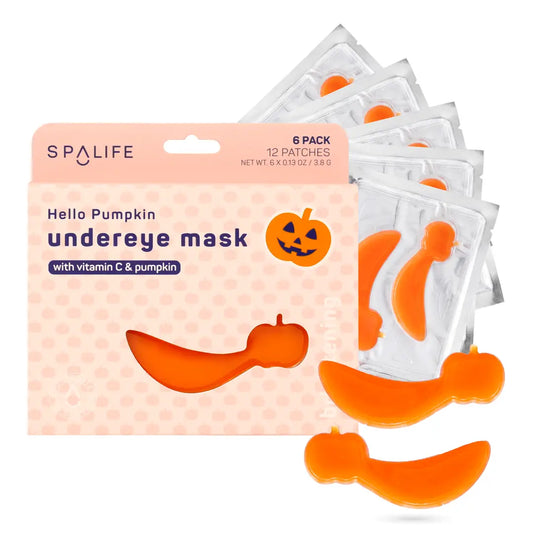 Spa life undereye hello pumpkin masks with a pumpkin shape