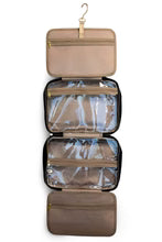 Inside of a black Stia Totally Toiletry Hanging Bag