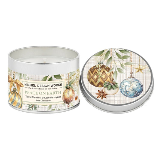 Michel Design Works Peace on Earth Travel Candle