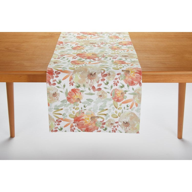 SALE Painted Pumpkin Table Runner 72"