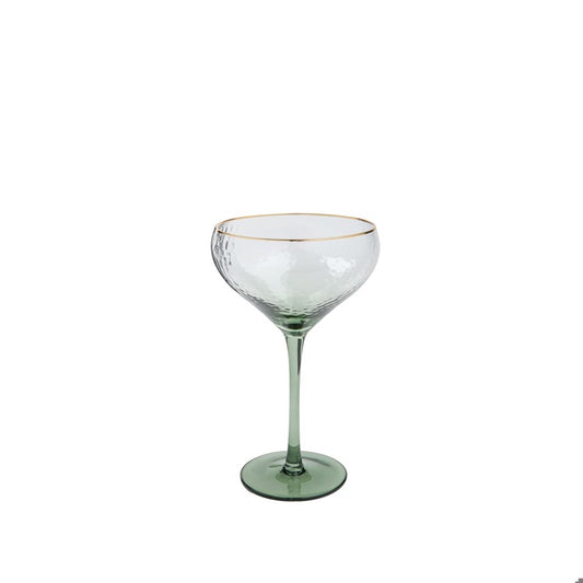 Giselle Green Coupe Champagne Glass