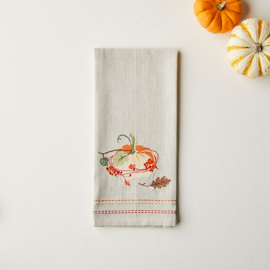 Fall Pumpkin Dish Towel