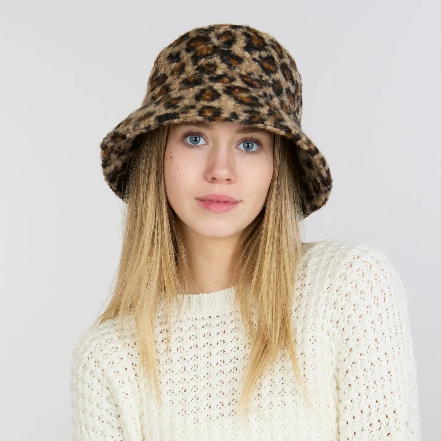 leopard print bucket hat