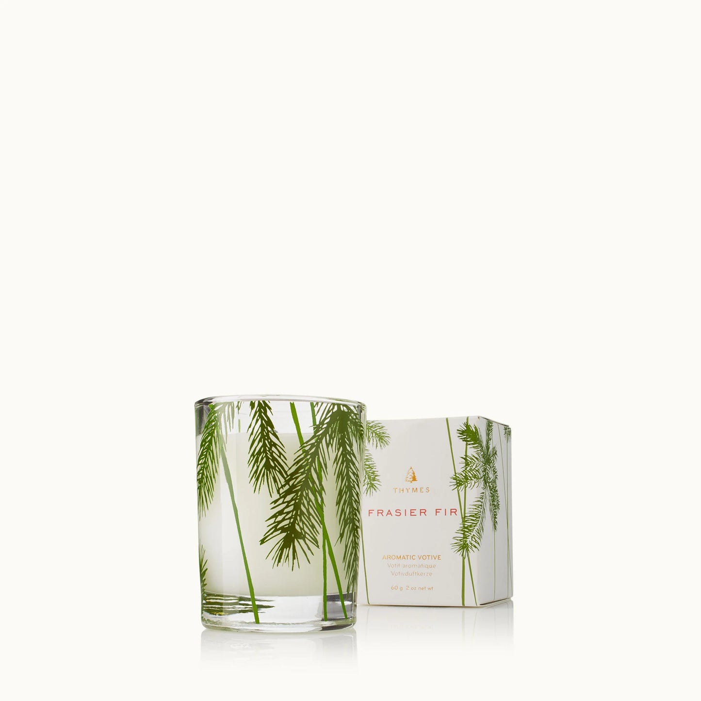 Thymes Frasier Fir Boxed Pine Needle Votive