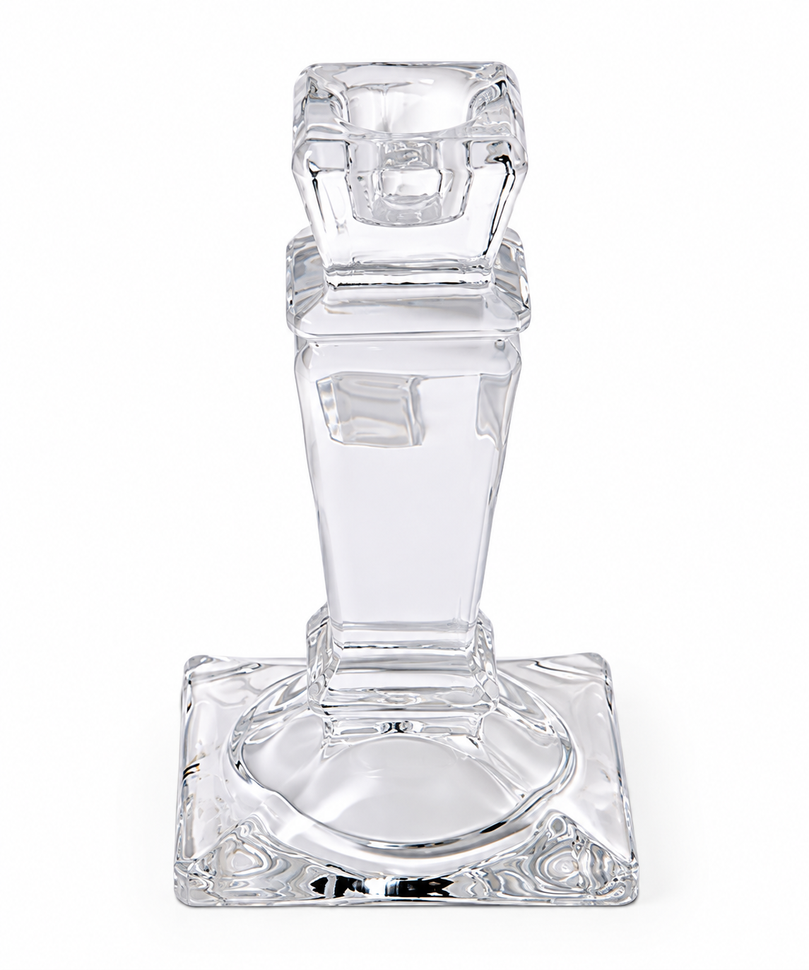 Clear Glass Taper Candleholders