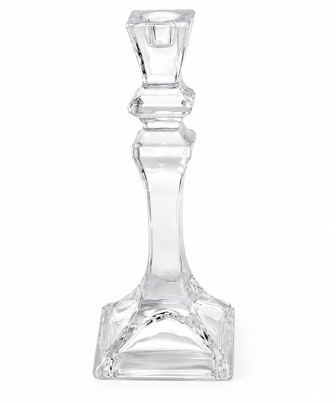 Clear Glass Taper Candleholders
