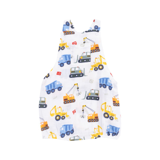 Angel Dear Cool Construction Pocket Sunsuit 3-6M