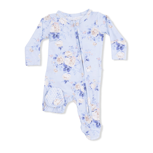 Angel Dear Ashley Rose 2 Way Zipper Footie 0-3m