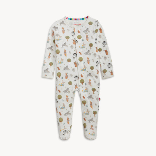 Magnetic Me Funny Farm Cotton Footie 0-3m