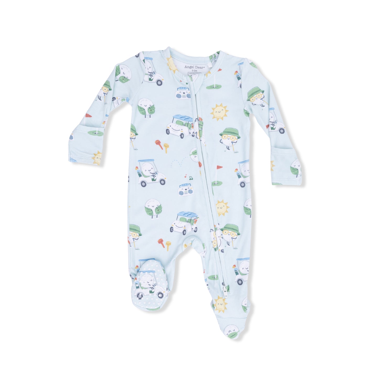 Angel Dear Golf Pros 2 Way Zipper Footie 6-9m