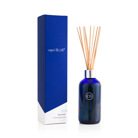 a capri blue volcano reed diffuser