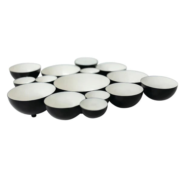 Nora Fleming Bubble Bowl Matte Black PHR04